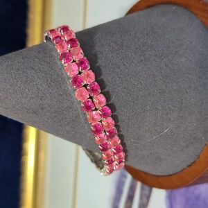 Rhinestone Pink Bracelet